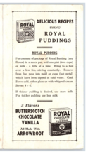 Vtg Standard Brands Arrowroot Royal Pudding Advertising Recipe Booklet Flyer E18 - $10.90