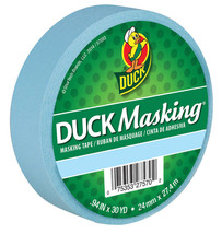 Duck Masking Tape, Pastel Blue, .94&quot; x 30yd - $6.95