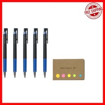 Pilot Juice Up 03 Gel Pen Set: 5 Retractable 0.3mm Blue Pens &amp; Sticky Notes - $668.91 MXN