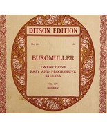 Burgmuller 25 Progressive Studies 1910 Piano Instruction Book 1st Editio... - €17,21 EUR