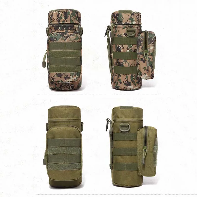 Tactical Molle Water Bottle Bag Pouch EDC Tool Bag Water Bottle Kettle Carrier - £16.77 GBP+