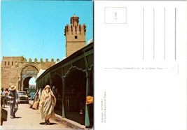 Africa Tunisia Kairouan The Souk and the Gate of Tunis Vintage Postcard - £7.39 GBP