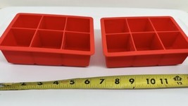 Tovolo Large Ice Cube Silicone Molds Lot Of 2 - £7.89 GBP