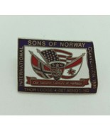 Vintage 1996 Thor Lodge Minot ND Sons of Norway pin - $9.07 CAD