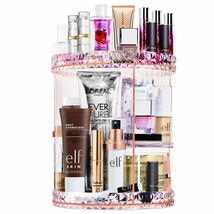 360 Rotating Makeup Organizer in Pink - $1,929.56 MXN