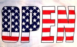 5 USA OPEN FLAG FL347 flags banner advertisement - $27.30