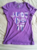 Nike Women&#39;s Dri-Fit Cotton Tee Shirt - Just Do It - Small - Drifit T-Shirt - £5.51 GBP