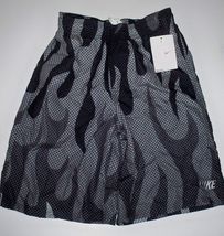 Nike Gray Dots Camo Flames Swim Suit Boys Swim Trunks Shorts New $45 - £23.48 GBP