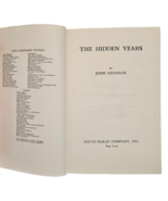 The Hidden Years By John Oxenham  1952  Hardcover  Very Good Condition B... - $16.27 CAD