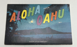 Postcard Souvenir Folder Cards Aloha from Oahu 14 Views - £9.43 GBP