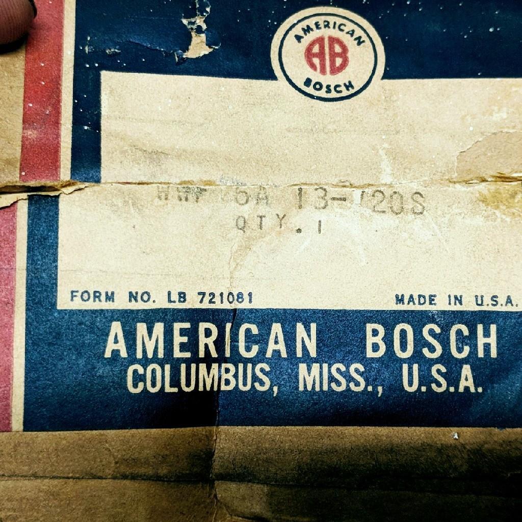 American Bosch 13-720S WWF Windshield Wiper Motor 3.75 Inch Shaft 6 Volt Vintage Item image 8