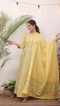 Fateh Enterprises Women&#39;s Pure Cotton Printed  Kurta with Pant &amp; Dupatta - $70.00
