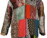 Fair Trade Patchwork Hooded Top Jacket with Real Patches by Terrapin (la... - £45.54 GBP
