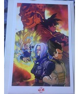 Dragon Ball Z Cell Games 11&quot; x 17&quot; Signed Art Print - $26.96