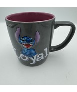 Disney Parks Stitch Brave Loyal Gray &amp; Purple 3D Ceramic Coffee Mug 16 oz - $30.07 CAD