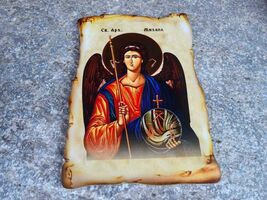 Orthodox Christian Icon of Saint Michael the Archangel, eastern churches... - $13.00