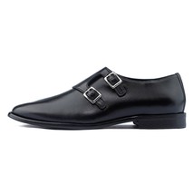 Genuine Leather Handmade Double Monk Shoes Men - Antoine - VV105 - £101.99 GBP
