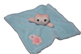 Baby Gear Plush Blue Pink Owl Flower Lovey Baby Security Blanket Cuddle Toy Nunu - £9.46 GBP