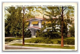 Home of Kenneth Harland Marie Provost Beverly Hills CA UNP WB Postcard V24 - £3.66 GBP