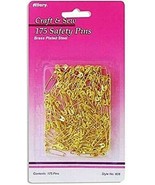 Allary #808 Craft &amp; Sew Assorted Safety Pins, Brass Plated Steel, 175 Count - £6.25 GBP