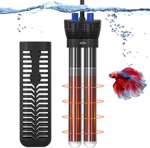 Fishkeeper 600W/800W Aquarium Heater, Double Tube Double Heating Speed Adjustabl - £37.89 GBP