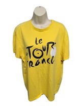 Le de Tour France Cycling Leader Womens Large Yellow TShirt - £11.80 GBP