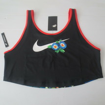 Nike Women Support Tropical Cropped Top - CJ5005 - Multi Color - Size L ... - $19.99
