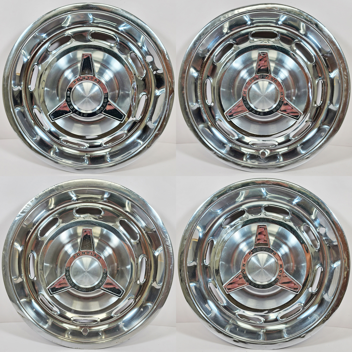 Primary image for 1964 Pontiac Tempest # 5005 14" Hubcaps / Wheel Covers OEM # 09774611 USED SET/4