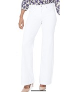 NYDJ Women&#39;s White Stretch Trouser Plus Size 24W X 33 NWT - £77.91 GBP