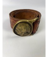 Goros Indian Head Belt Buckle with 35in Leather Belt - €1.373,38 EUR