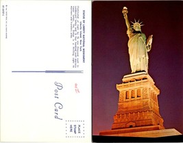 New York(NY) Liberty Island Statue of Liberty National Monument Vintage Postcard - £7.51 GBP