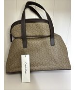 Calvin Klein Logo Makeup Travel Bag Brown Set Brand New With Tags - $67.00