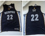 Rudy Gay Memphis Grizzlies NBA Maglia da Basket adidas 48 Blu Giallo Eti... - $113.58