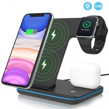 3-In-1 15w Wireless Fast Charging Dock Station - $531.68 MXN+