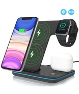 3-In-1 15w Wireless Fast Charging Dock Station - £22.22 GBP+