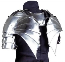 Medieval Steel Larp Warrior Gothic Pair Of Pauldrons ~ Armor Shoulder ~ ... - £220.03 GBP