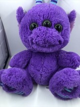 Aurora Taddle Toes Lucas Friendly Purple Three Eyed Alien Stuffed Animal Plush - £10.85 GBP