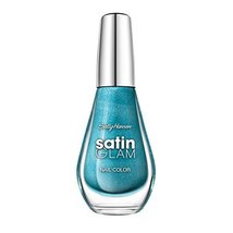 SALLY HANSEN Satin Glam Shimmery Matte Finish Nail Color - Teal Tulle - £4.33 GBP