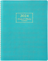 2024 Planner - Planner 2024, Monthly Planner 2024 with Leather Cover, 8.... - £19.98 GBP