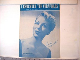 I Remember the Cornfields  - vintage sheet music by Martyn Mayne &amp; Harry... - $14.38