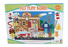 Felt Play Board Build And Design Fire Station - £7.00 GBP