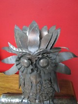 Owl Metal Art Work Sculpture Original - £128.54 GBP