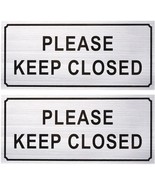 2-Pack Please Keep Closed Gate Signs Property For Business Home - 7.87&quot; ... - £13.04 GBP