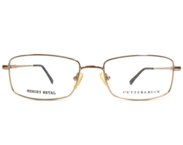 Cutter &amp; Buck Eyeglasses Frames Quail Hollow Brown Shiny Rectangular 56-18-145 - £36.76 GBP