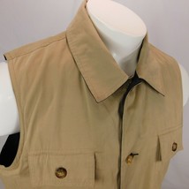 Orvis Men Beige Black Reversible 3 Button  Fishing Photography Sz L - £26.28 GBP