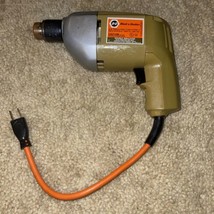 VINTAGE BLACK &amp; DECKER 3/8” ELECTRIC DRILL Type 7104 Type 1 Good &amp; Working - £21.61 GBP