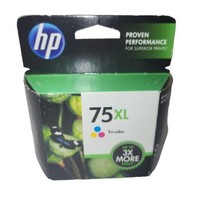 Genuine HP 75XL Tri-Color Ink Cartridge High Capacity Sealed Box New Exp. 2014 - £9.43 GBP