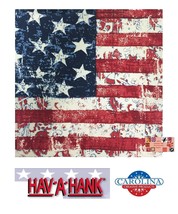 Batik Usa America Flag Tie Dye Bandana Soft Cotton Head Neck Wrap Scarf Scarve - £6.28 GBP