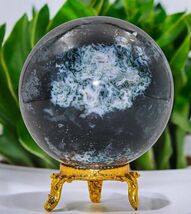 Stunning Crystal Ball AGATE MOSS Grey Healing Metaphysical Stone...-
sho... - $68.70