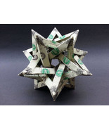 Five Intersecting Tetrahedra Dollar Origami - Geometrical Shape Made of ... - $163.00 CAD